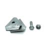 Cartão Triângulo Galvanizado para Raio Cartão Triângulo Galvanizado a Quente Suporte para Fita de Raio Suporte para Proteção contra Raios Conector