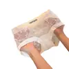 Bragas Sexys de Encaje Semitransparentes de Tiro Medio Ligeras Sin Costuras Cobertura Total Bordado Floral Alta Elasticidad Agradables a la Piel Bragas para Mujer 3365