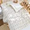 Colcha Matelassada de Inverno para Crianças de Creche Colcha Estampada de Desenho Animado Colcha de Gaze 100% Algodão para Bebê Colcha para Bebê Recém-nascido