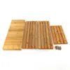 Divisor de Zapatero de Bambú, Taburete para Cambiarse los Zapatos, Puerta Principal del Hogar, Taburete de Vestidor, Gabinete de Zapatos de Madera Maciza Simple para Entrada