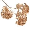 Simulación de flor de Año Nuevo, hortensia de madera, flor falsa, decoración de Año Nuevo, boda, hogar, fotografía, decoración, regalo, flor dorada, venta al por mayor