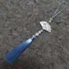 Nuevo abanico calado de Guanshanyue con borlas, accesorio Hanfu de estilo antiguo, broche de cheongsam con borlas colgantes