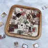 Accesorios de Cristal Natural Cuentas Cuadradas Fantasma Verde Cuentas Sueltas Cubo de Azúcar Cuentas Espaciadoras Octagonales Cuentas Cilíndricas Joyería DIY Pulsera