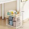Estante sob a mesa, pequena estante ao lado da mesa, móvel com rodas, carrinho lateral para mesa de escritório, armário de armazenamento de livros