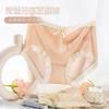 Ropa interior ultrafina de seda de hielo antibacteriana 7A para mujer, talla grande, cintura media, algodón, entrepierna, encaje, 200 kg