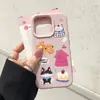 Capa para Celular Apple 17/16 Promax com Pulseira Adequada para iPhone 13 Estilo Ins 14/15 Capa de Arroz Glutinoso de Cachorrinho