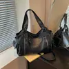 Bolsa versátil para o dia a dia, moda de nicho transfronteiriça, nova coleção outono 2026, bolsa de ombro única, bolsa tote grande capacidade, bolsa transversal