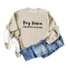 Sudadera Casual de Manga Larga con Cuello Redondo y Estampado de Letras 'Boy Mama from Son up' para Exportación de Comercio Exterior