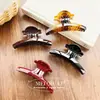 Pinza de Tiburón de Acrílico de Alta Gama y Elegante, Pasador Retro de Moda para Recoger el Cabello en la Parte Trasera de la Cabeza, Accesorio para el Cabello para Mujeres