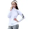 Chaqueta de yoga de otoño e invierno con felpa interior manga larga ajustada para fitness running deportes top fábrica de fuerza venta al por mayor