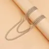 Joyería transfronteriza europea y americana anillo de metal personalizado colgante de estrella de cinco puntas cadena para pantalones de mezclilla accesorios para la cintura moda femenina accesorios de moda