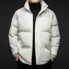 Chaqueta de Invierno Gruesa de Algodón para Hombre Tallas Grandes Nueva Casual Moderna Holgada Abrigo de Algodón Plumón Hombre