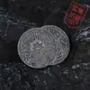 Moneda Sol y Luna Retro Europeo y Americano Vagabundo Cobre Antiguo Plata Vieja Moneda Conmemorativa Moneda Calavera en Relieve Colección Moneda Conmemorativa Medalla Conmemorativa