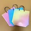 Bolsa de Regalo de Plástico Impermeable Esmerilado PP Bolso Transparente de PVC Bolsa de Empaque para Souvenir de Ropa Personalizada
