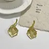 Pendientes de Gelatina de Iris Vintage Moda Versátil Francés Lujo Ligero Pendientes de Gama Alta