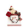 Diadema Navideña de Oso Lindo Tocado Lazo Rojo Atmósfera Femenina Vestido Festivo Foto Cos Accesorios para el Cabello