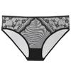Ropa Interior Sexy para Mujer Transfronteriza Encaje Hueco Ultra Fino Francés Algodón Puro en la Entrepierna Levanta Glúteos Cintura Baja Bragas