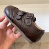 Sapatos Infantis Estilo Brogue Retrô para Primavera e Outono, Sapatos Birkenstock para Crianças Pequenas, Sapatos de Couro para Meninas, Sapatilhas de Bebê Princesa com Solas Macias