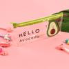 En stock, bolsa de papelería para estudiantes de aguacate, bolsa de lápices de oficina de temporada, estuche de lápices de almacenamiento universal para estudiantes, venta al por mayor
