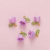 Acessórios para joias DIY de 1,5 cm, lírio perolado, orquídea colorida, folhas tridimensionais, flor, pulseira, chaveiro, pingente de colar