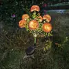 Novas Luzes de Flores Artificiais Solares, Luzes de Crisântemo Ping Pong, Decoração de Jardim Externo, Gramado, Pátio, Luzes de Chão LED