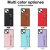 Para iPhone 14 PRO Mobile Phone Leather Case Apple Zipper Fruit 13 Crossbody Mobile Phone Case Moda Feminina Lanyard Case Protetor