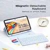 Funda Protectora Adecuada para Tableta iPad Pro M654 Teclado Bluetooth Inalámbrico Magnético Funda de Cuero Air110ª con Ranura para Lápiz