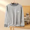 Camiseta interior de algodón de manga larga para niños para otoño e invierno, cuello semi-alto, para niños y niñas, top sencillo de cuello medio