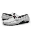 Marca CKVUSAMG Primera Capa Piel de Vaca Auténtica para Hombre Pulpo Slip-on Mocasines Casuales para Hombre Invierno Forrados de Felpa