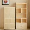 Estantería de Madera Maciza Estantería Infantil Estantería Estantería Estantería de Madera de Pino Estantería Infantil Sencilla con Armario de Almacenamiento con Puerta