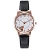 Suministro directo de fábrica nueva personalidad lindo gato de dibujos animados Red reloj luminoso para estudiantes reloj de cuarzo para mujer reloj de mujer