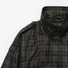 Ropa Femenina Transfronteriza Europea y Americana Decoración con Cremallera Casual Transfronteriza Cuello Alto Manga Larga Otoño Cuadros