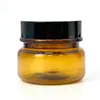 Fábrica de Origen Botella de Subempaqueado Color Marrón de 20g Botella de PET Semitransparente Marrón Claro de 50g para Crema Facial, Contorno de Ojos y Cosméticos