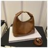 Bolso versión coreana para mujer 2025 nueva moda otoño e invierno textura simple bandolera para ir al trabajo bolso de mano tipo dumpling