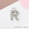 Acessórios de Pingente de Letra com Strass Cruzado Europeu e Americano Moda Elegante Versátil Pingente de Liga Material para Acessórios de Joias DIY