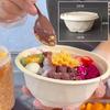 Tazones Desechables para Arroz, Grado Alimenticio, Biodegradables, Aptos para Microondas, Tazones Redondos Comerciales para Comer, Tazones Ecológicos, Caja Completa al por Mayor Tazones para Hielo