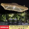 Sombrilla de Sol para Exteriores, Sombrilla de Patio, Sombrilla de Jardín de Paja, Casa de Campo Alojamiento, Sombrilla Simulada de Paja, Sombrilla de Paja con Luces, Sombrilla Romana