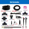 Sistema de Riego por Goteo para Jardín Transfronterizo Juego de Riego de Conexión Rápida de 6 mm para Jardinería y Plantas en Macetas Kit de Conexión Rápida de Riego Automático