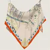 Bufanda triangular de cachemira nueva para otoño e invierno, chal grande, estampado pequeño y fresco, bufanda chal de doble cara para mujer