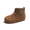 Botines tipo Martin para niña, nueva colección de otoño 2026, botines casuales de lunares para niños, botines de tobillo bajos de moda para niños pequeños y niños pequeños, estilo transfronterizo