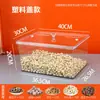 Caja de Frutas Secas a Granel para Supermercado Caja de Dulces y Comida Caja Transparente de Exhibición con Caja Sellada Semillas y Granos Tostados Barril Sellado a Prueba de Humedad