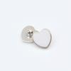 Botones Metálicos, Botones Decorativos de Corazón de Melocotón Pequeño de Alta Gama con Puntos para Camisa Cardigan, Botones de Moda para Ropa Cosidos a Mano para DIY