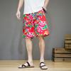 2023 Estilo Chino Verano Noreste Pantalones Cortos de Flores para Hombre Moda Casual Pantalones Cortos de Flores para Hombre Venta al por Mayor y Menor