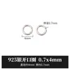 Anillos Abiertos de Plata Tang S925, Aros de Plata en Varios Tamaños, Anillos de Joyería de Plata, Accesorios DIY, Anillos Abiertos para Pulseras de Cristal