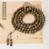 Pulsera de sándalo verde sándalo retro collar de 108 cuentas pulsera de múltiples vueltas accesorios de jade Hetian para parejas de hombres y mujeres