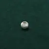 Plata de Ley S925 Cuentas Redondas Estilo Antiguo Cuentas Mate Escarchadas Pulsera de Cuerda Trenzada con Cuentas Hecha a Mano Materiales de Cuentas de Plata de Ley