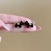 Aretes de Aguja Plateada con Diamantes y Perlas, Nuevo Estilo Chino, Versátiles, Lujo Ligero, Aretes de Gama Alta para Mujer
