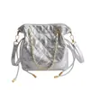 Bolso de Cadena Romboidal Moda Primavera Bolso de Mujer 2026 Estilo Nuevo Bolso Cubo Simple Versátil Bolso de Hombro Cruzado