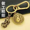 Colgantes de Animales del Zodiaco (Doce), Amuletos de Viaje Seguro, Colgantes de Buda, Llaveros de Llave de la Fortuna de Una Hoja, Mosquetones, Colgantes de Pixiu Atractores de Riqueza