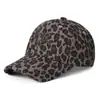 Boné de Baseball Estilo Coreano com Estampa de Leopardo Selvagem para Mulheres, Boné Macio Desgastado com Aba, Chapéu de Sol para Viagem para Garota Popular Transfronteiriço